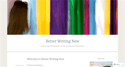 Desktop Screenshot of betterwritingnow.com